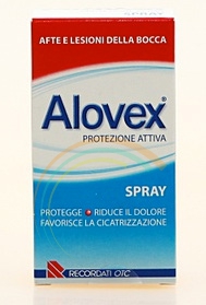 Alovex Linea Protezione Orale Spray Lenitivo Lesioni Mucosa Orale 15 ml