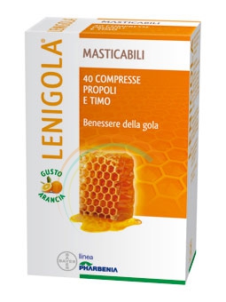 Lenigola Linea Propoli Benessere Gola 20 Compresse Masticabili Arancia