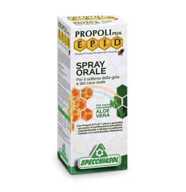 Specchiasol Linea Difesa Vie Respiratorie EPID Spray Orale con Aloe Vera 15 ml