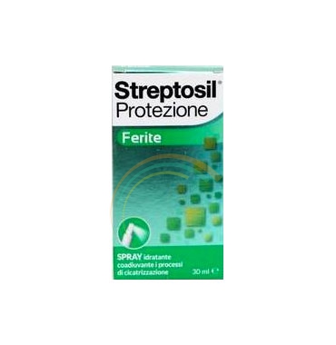 Streptosil Linea Protezione Ferite Spray Idratante Cicatrizzante Protettivo 30ml