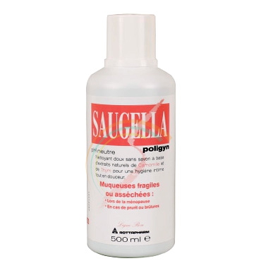 Saugella Linea Poligyn Rosa Dermoliquido Detergente Intimo Delicato 500 ml