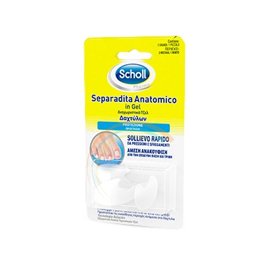 Scholl Linea Calli e Durezze Trattamento Dolore 2 Separadita Anatomici in Gel