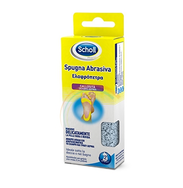 Scholl Linea Calli e Durezze Rimozione Calli e Duroni Porolith Spugna Abrasiva