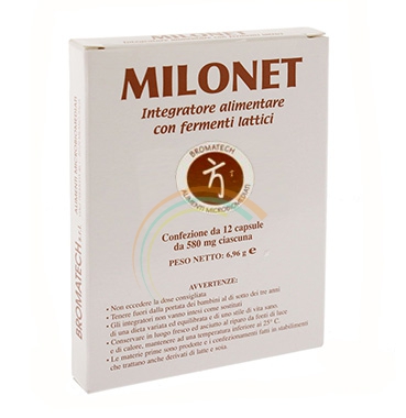 Bromatech Linea Intestino Sano Milonet Fermenti Integratore 12 Capsule