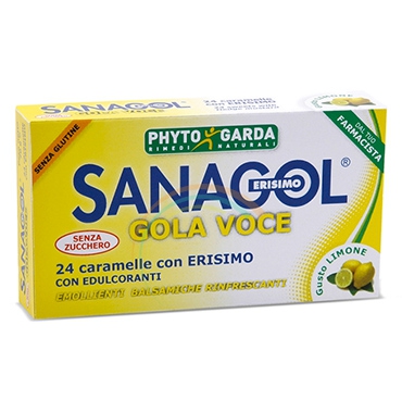 Phytogarda Linea Rimedi Naturali Sanagol Erisimo Caramelle Gusto Limone