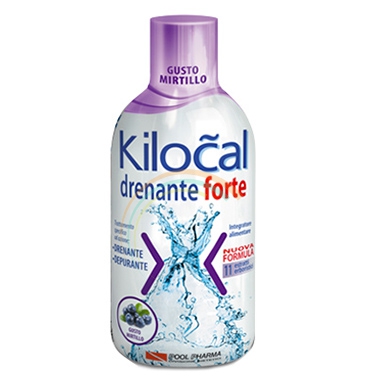 Kilocal Linea Drenante Forte Integratore Alimentare Depurativo 500 ml Mirtillo