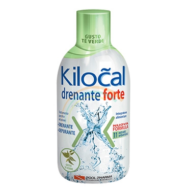 Kilocal Linea Drenante Forte Integratore Alimentare Depurativo 500 ml T Verde