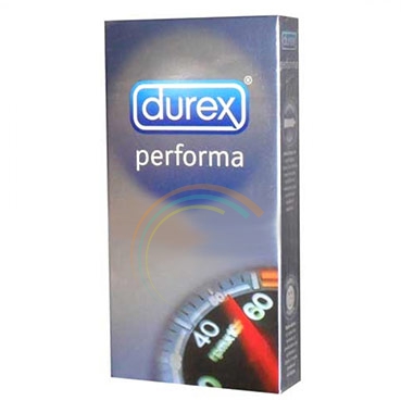 Durex Linea Performa Ritardante Forma Classica Confezione con 6 Profilattici