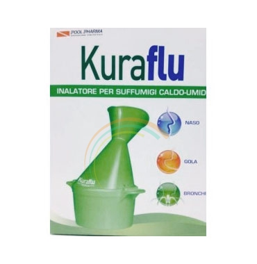 PoolPharma Linea Apparato Respiratorio Kuraflu Inalatore per Vapori Balsamici