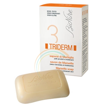 BioNike Triderm Linea Detergenza Quotidiana Sapone Solido di Marsiglia 100 g