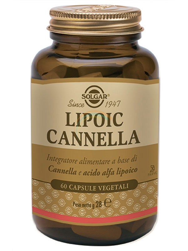 Solgar Linea Metabolismo ed Energia Lipoic Cannella Integratore 60 Capsule