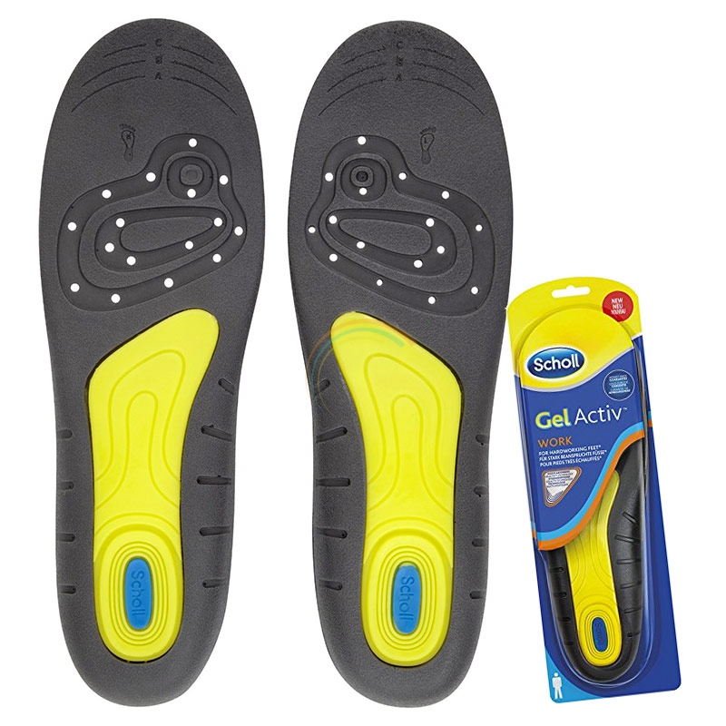 Scholl Linea Benessere dei Piedi Gel Activ Work 1 Paio di Solette Uomo