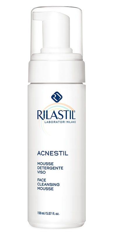 Rilastil Linea Acnestil Mousse Detergente Viso Pelli Grasse e Sensibili 150 ml