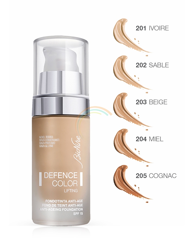 Bionike Linea Defence Color Fondotinta Lifting Anti-Et� Levigante 204 Miel
