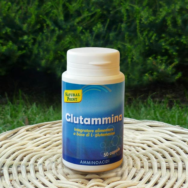 Natural Point Linea Amminoacidi Sport Glutammina Integratore 50 Capsule