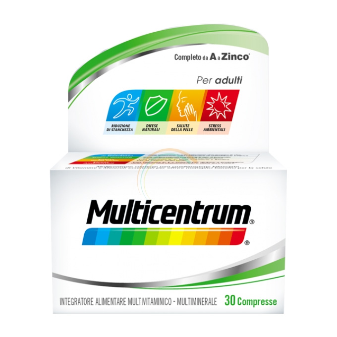 Multicentrum Linea Vitamine Minerali Adulti Integratore Alimentare 30 Compresse