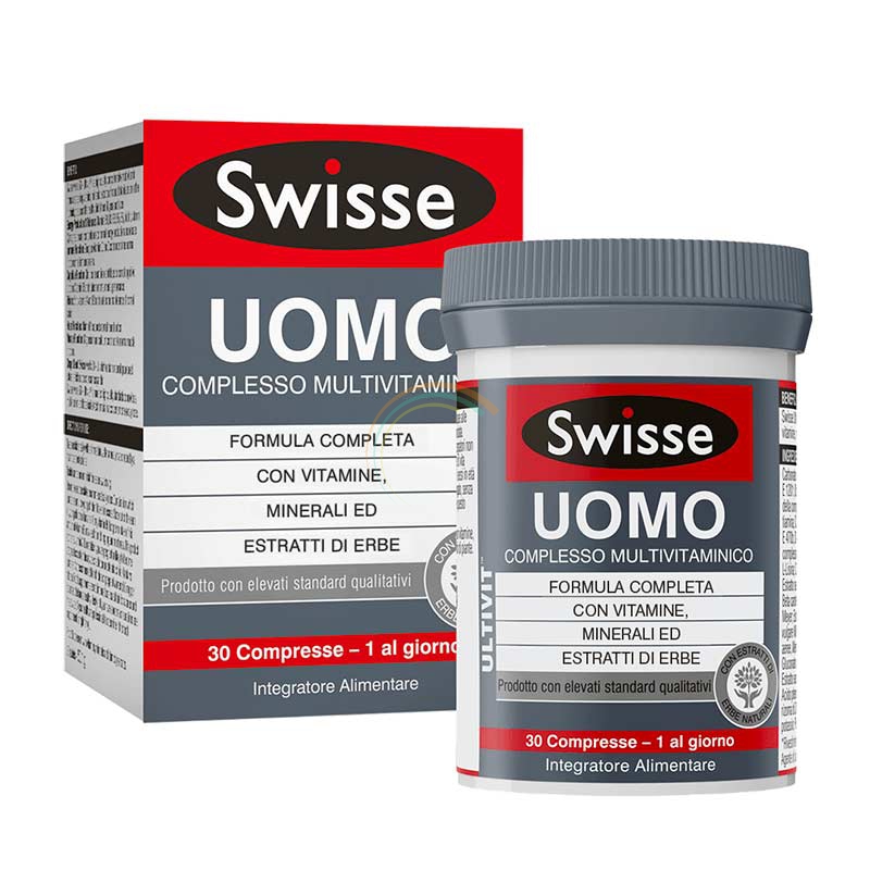 Swisse Linea Vitamine Minerali Multivitaminico Uomo Integratore 30 compresse