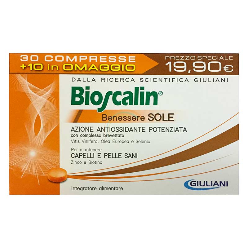 Bioscalin Linea Benessere Sole Integratore Alimentare Protettivo 30+10 Compresse