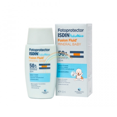ISDIN Linea Solare SPF50+ Fotoprotector Pediatrics Fusion Mineral Baby 50 ml