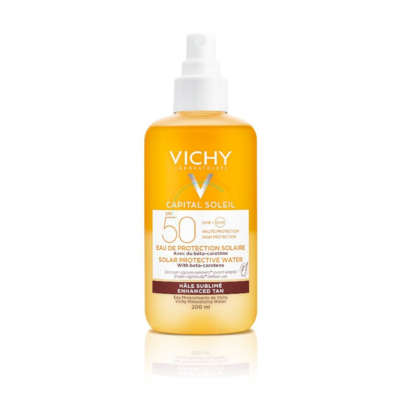 Vichy Linea Capital Soleil Acqua Solare Protettiva SPF 50 Abbronzature Intensa