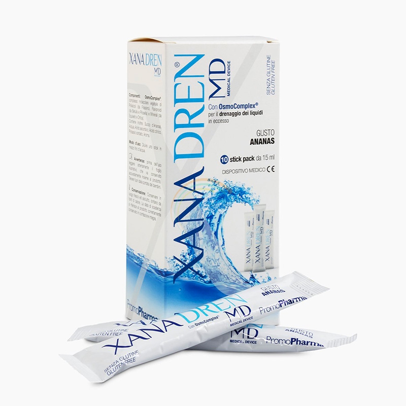 Promopharma Linea Xana- Dimagrimento Xanadren MD Ananas 10 stick